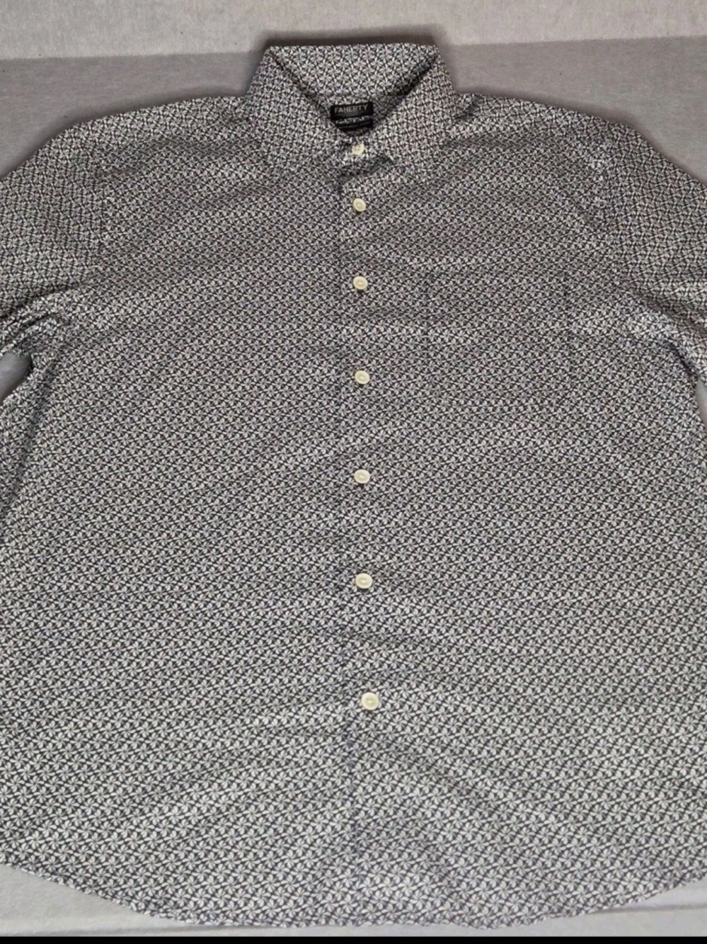 FAHERTY Short Sleeve Movement Monterrey Floral Shirt Grey Men's Sz MED NWOT